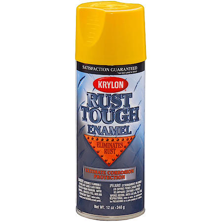 Krylon, Rust Tough Rust Preventive Enamel, Gloss, Sun Yellow, 12-oz