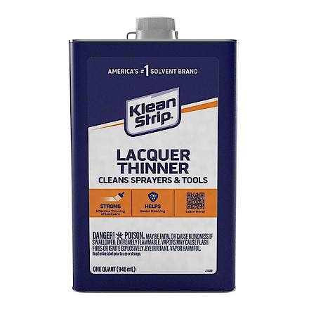 Lacquer Thinner, Cleans Cleans brushes, paint sprayer and equipment  1 Quart