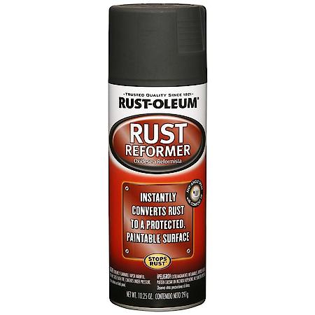 Automotive Flat Black Rust Reformer  Spray Paint, 10.25 oz.
