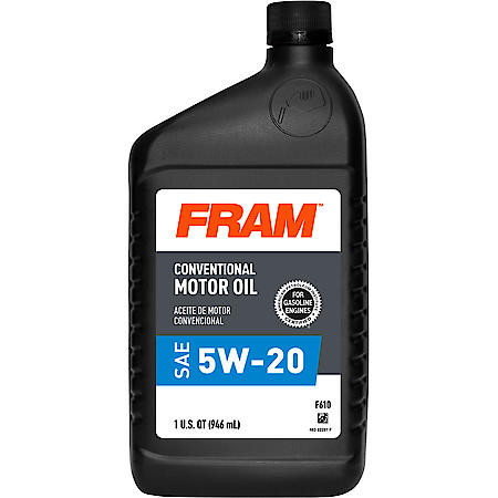 5W-20 Conventional Motor Oil, Low-Speed Pre-Ignition Control, 1 Quart