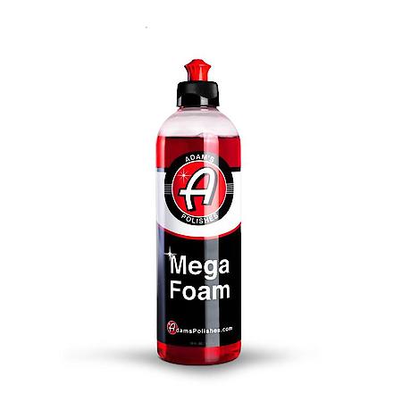 Mega Foam Car Shampoo: pH Neutral, Concentrated, Maximum Suds, 16 oz.