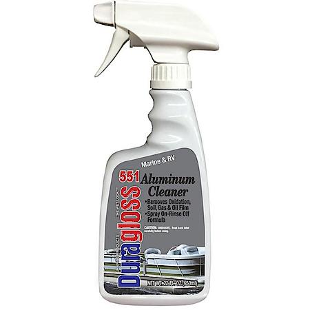 Marine/RV Aluminum Cleaner: Removes Oxidation, Brightens, Spray-On, Rinse-Off, 22 OZ