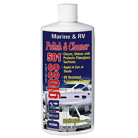 Marine/RV Polish & Cleaner: Fiberglass-Gel Coat, UV Protection, Body Shop Safe, 16 OZ