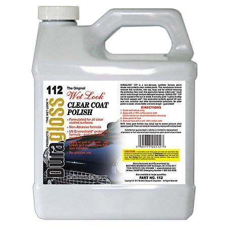 Clear Coat Polish: Protective Coating, Wet Look, Resist Washes, Body Shop Safe, 128 OZ