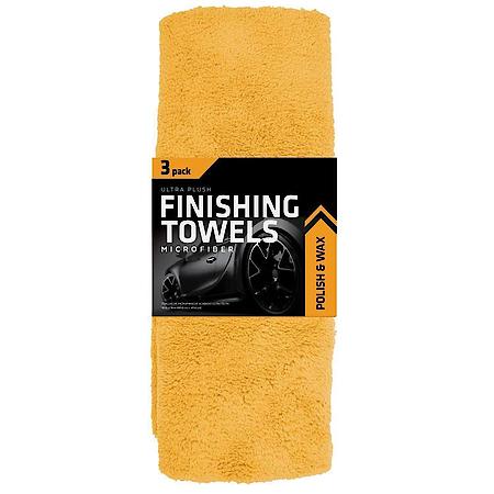 Ultra Plush Microfiber FinishingáTowels: 16" x 16", 3 Pack