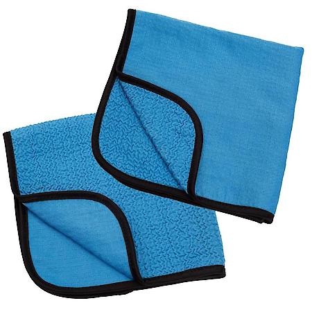 Microfiber Glass Towels, 16" x 16", Pack of 2