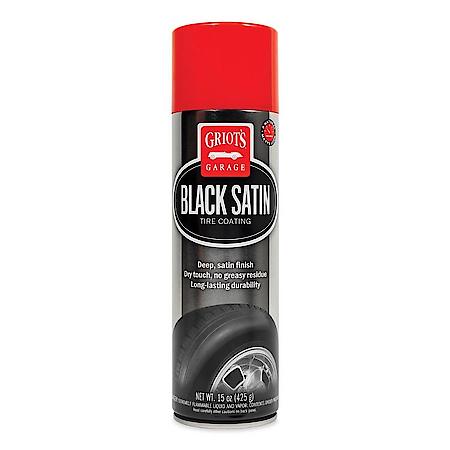 Black Satin Tire Coating : Deep, Satin Finish, Long-Lasting Durability, 15 oz.