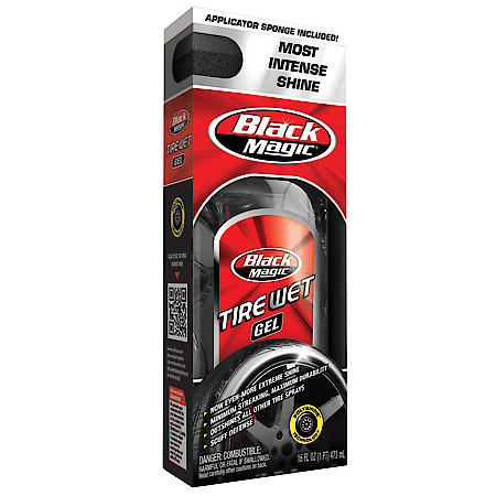 Titanium Tire Wet Gel - Self-healing formula maintains black shine and fills small scuffs 16 Oz