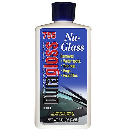 Nu-Glass Glass Cleaner: Etched Water Spot Remover, Exterior Glass, Restores Clarity, 8 OZ