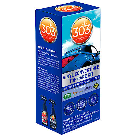 Vinyl Convertible Top Care Kit: Cleans & Protects Fabric Tops, 2 piece