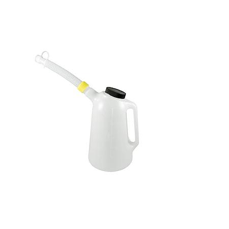 5 Liter Measuring Container: 5 qt Fluid Capacity, High Density, Translucent