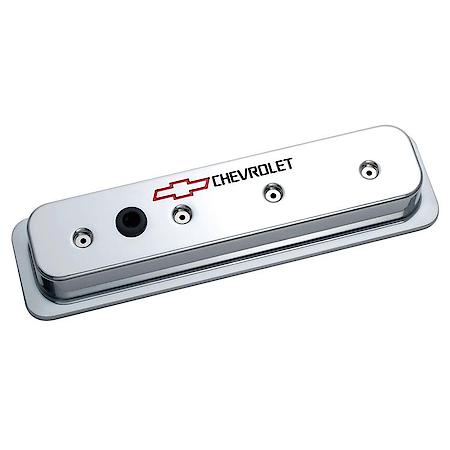 Polished Valve Covers: Chevrolet 305-350 '87-'00 (excludes LS), Tall, Aluminum