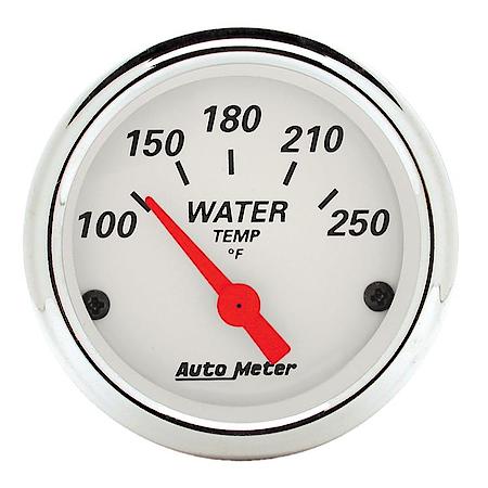 Gauge; Water Temperature; 2 1/16"; 250 Deg. F; Electric; Arctic White