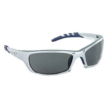Gtr Safe Glasses W/ Shade Lens And Silver Frame, Polybag