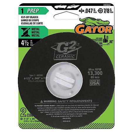 4-1/2" x .040" x 7/8" Type 01/41 Metal Cut-Off Wheel, 2 Pack