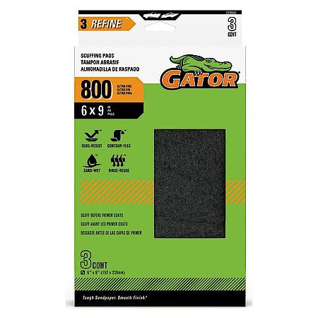 6" x 9" Multi-Surface Scuff Pad, 800 Grit, 3 Pack
