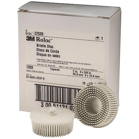 Roloc Bristle Disc, 2 in., P120, White (Sold by each)