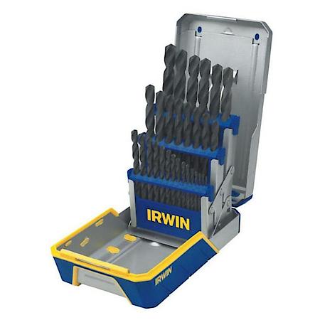 29 Pc Drill Bit Industrial Set Case Black Oxide