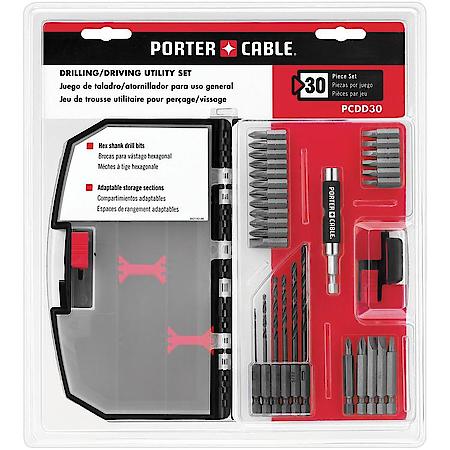 Porter Cable 30-Piece Drilling Driving Set