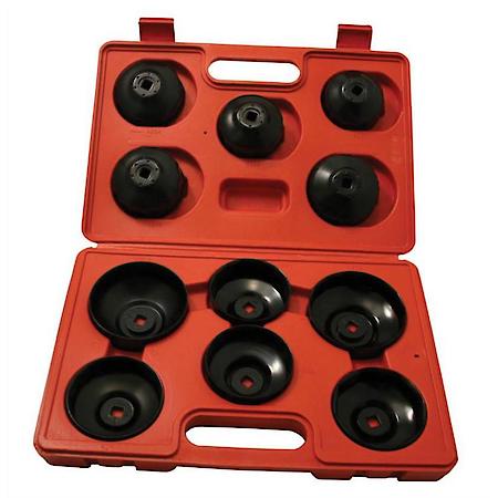 11 Piece Mechanic'S Cap-Style Oil Filter Wrench Set