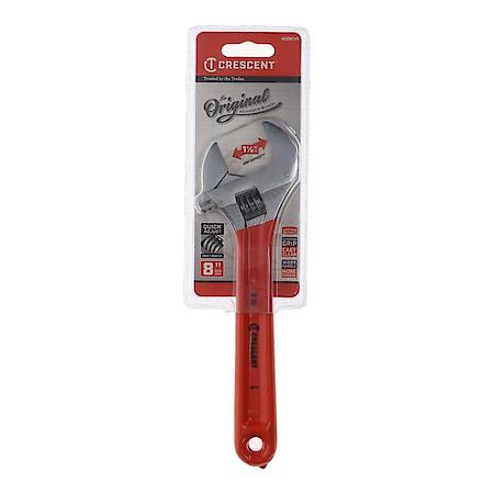 ADJ WRENCH,8", GRIP
