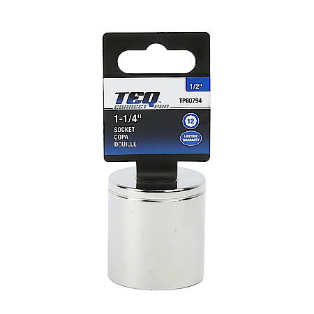 1/2" Drive 12-Point Standard Socket 1-1/4"