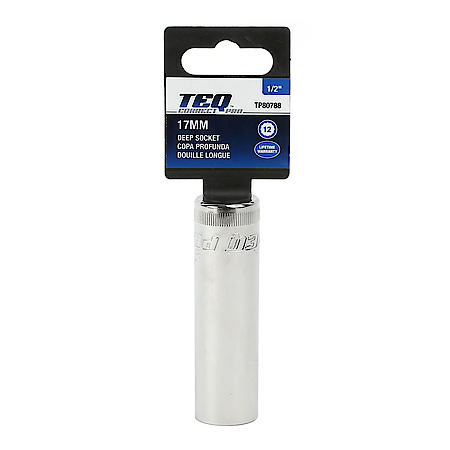 1/2"Dr 12Pt Deep Socket 17 mm