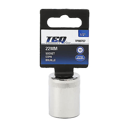1/2"Dr 12Pt Socket 22 mm
