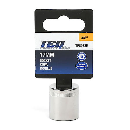 3/8" Drive 6-Point Standard Socket 17 mm