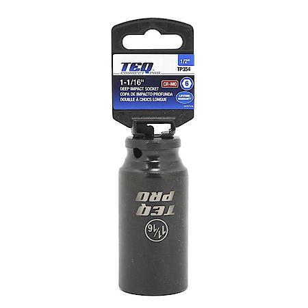 Impact Socket, Deep, SAE, 1-1/16", 1/2" Drive