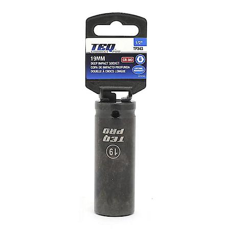 Impact Socket, Deep, Metric, 19mm, 1/2" Drive