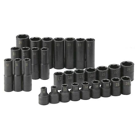 Soc Set Imp 1/2 Dr Metric 30Pc Deep/Std