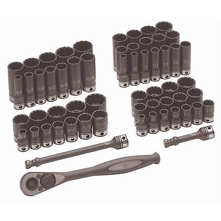 3/8 Dr. 59Pc Fract. Metric Duo-Socket Set - 12