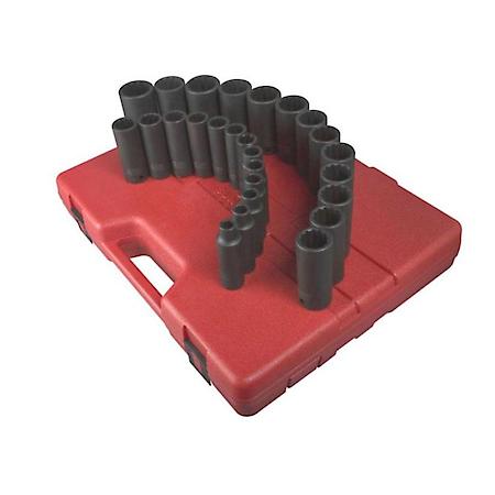 26-Piece 1/2 In. Drive 12-Point Metri