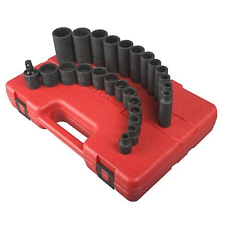 25-Piece 3/8 In. Drive 12-Point Maste
