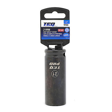 Impact Socket, Deep, Metric, 21mm, 1/2" Drive