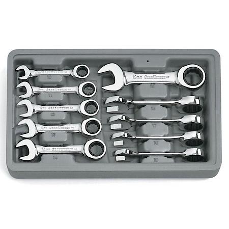 10 Piece Metric Stubby Combination GearWrench Set
