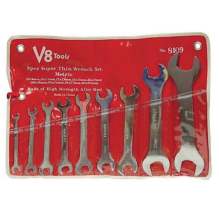 9 Piece Super Thin Wrench Set