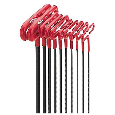 Hex Key Set 10 Pc T-Handle 6In. Sae 3/32-3/8In.Csh