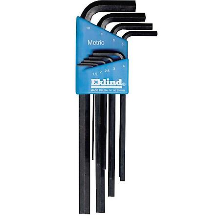 9 Piece Metric Long Hex-L Hex Key Set