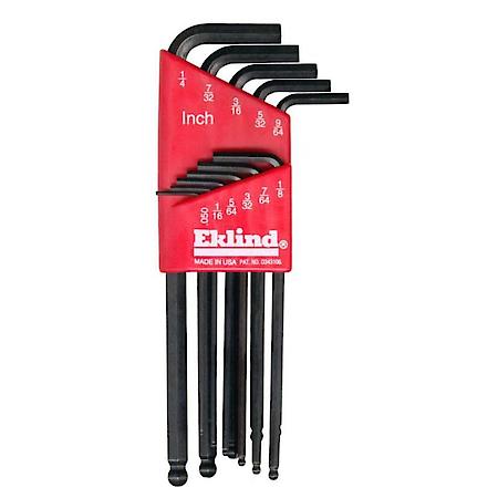 11 Piece SAE Long Ball End Hex-L Hex Key Set