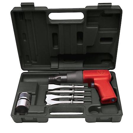 Air Hammer Kit, Shock Reduced Tool W/Chisels Qc