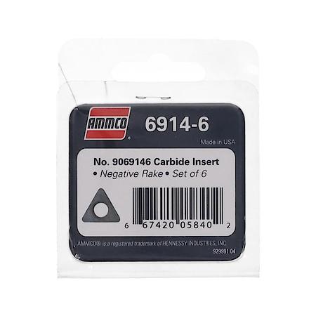 Carbide Insert, Negative Rake, .032" radius