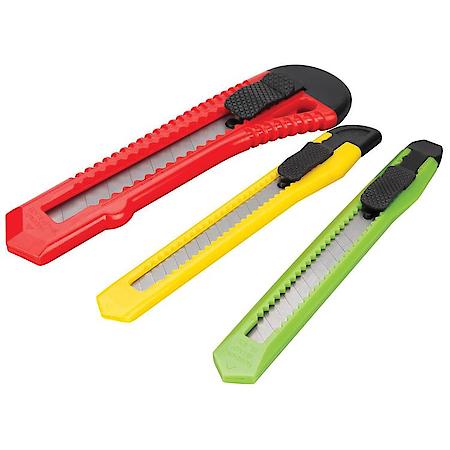 3 Piece Snap Off Blade Set, 9mm and 18mm Blade Size