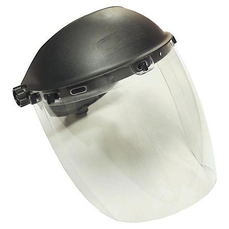 Impact-Resistant Deluxe Clear Faceshield W/ Adjustable Headpiece