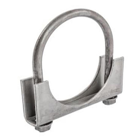 Exhaust Clamp: 2 Inch Diameter: Stainless Steel: Heavy Duty: U-Band: Single
