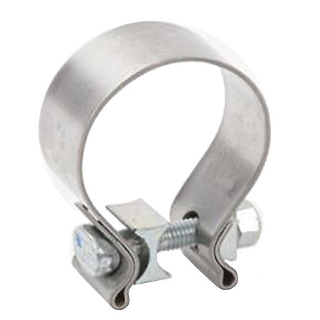 Exh. Clamp: 2.25 In Dia: Stainless Steel: 1.22 Inch Length Band: Single