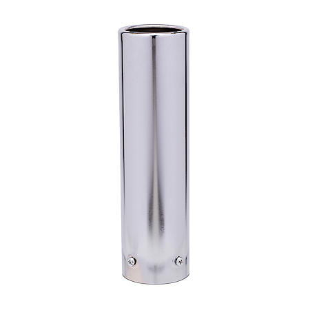 Chrome Plated Exhaust Tip: Universal, 2.375" ID x 2.375" OD x 9" L