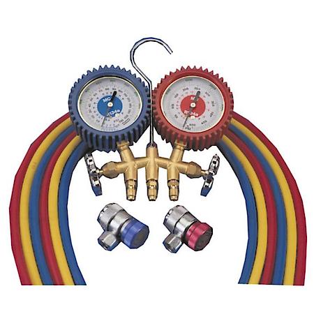 Gaug Set A/C 134A Brass 72 Man Couplers