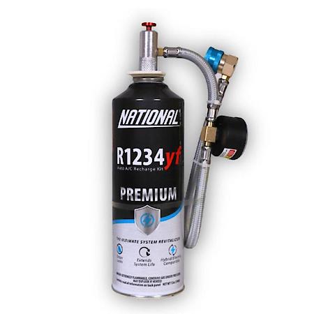 R1234yf Automotive Refrigerant, 12 oz. Can, Recharge Kit, For Auto A/C